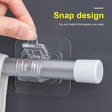 Self Adhesive Curtain Rod Holder Clips |š„FLAT 50% SAVINGSš„